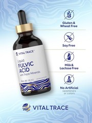 Fulvic Acid Drops 4 fl oz | Liquid Trace Minerals | Vegetarian | by Carlyle