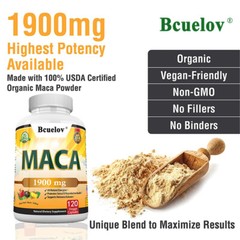 High-energy Maca 1900mg: Improves endurance, accelerates recovery & revitalizes