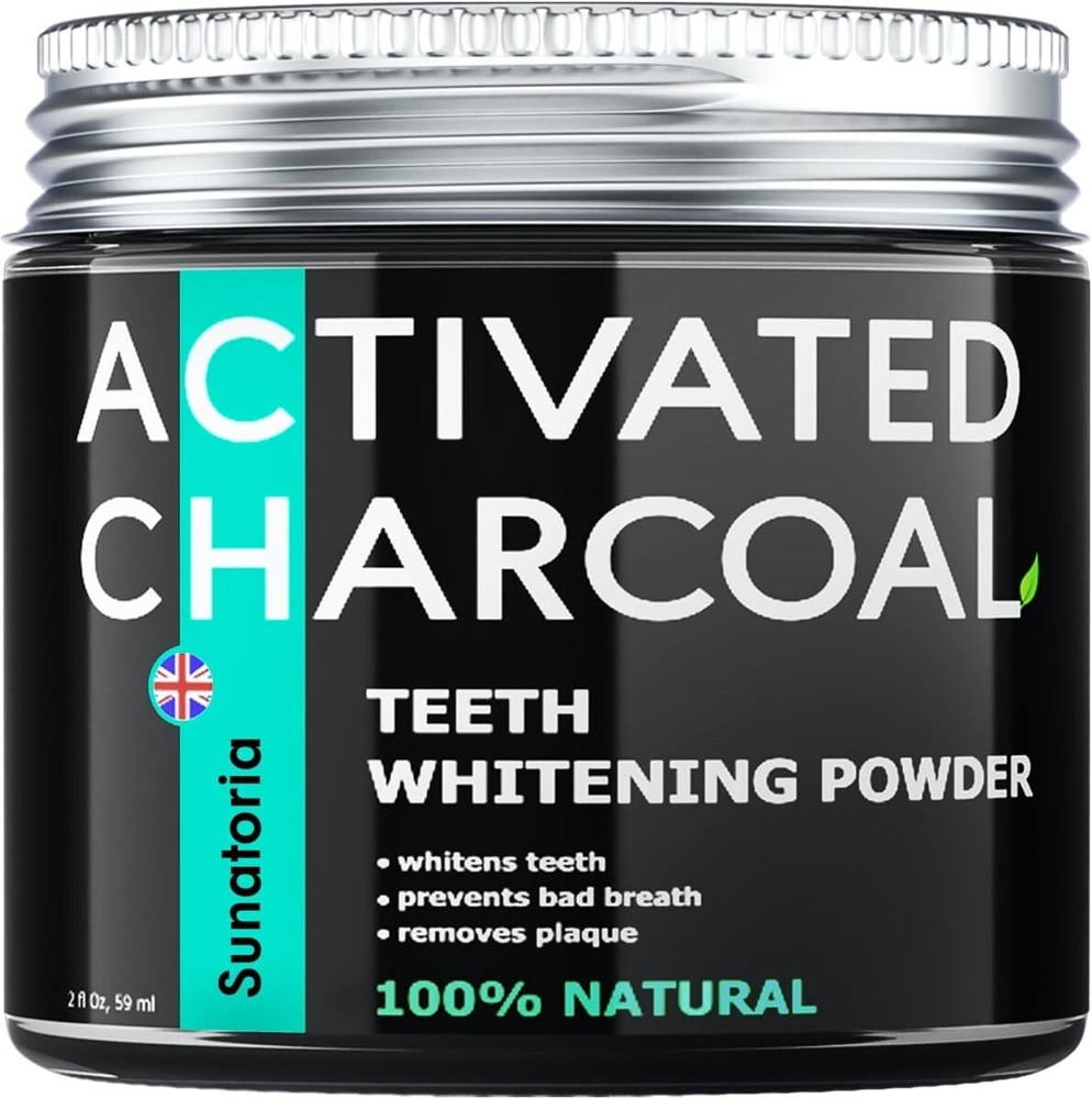 Carbon activado de coco 100 % Puro Natural en polvo 2Oz carbón New ys