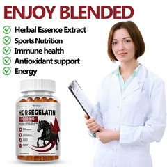 Horse Gelatin 1000MG Gummies – Hydrolyzed Gelatin Complex