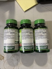 3 Bottles 🟢 NATURE’S TRUTH, Berberine, 500mg 180 Capsules, Non-GMO, Gluten FREE