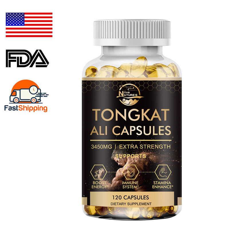Tongkat Al Extract 200:1, Longjack, 3450mg Per Serving – 120 Veg Capsules