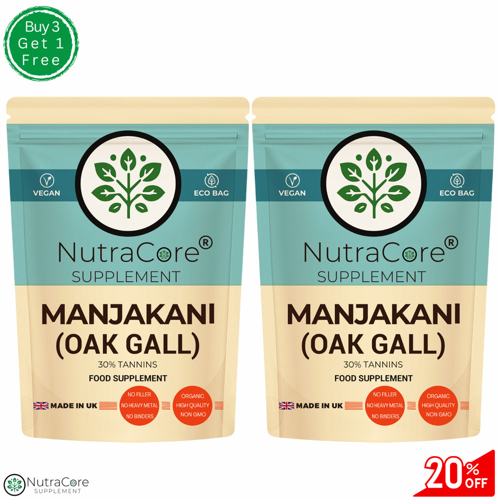 ”Manjakani Oak Gall” Caps 5500mg(30%Tannins)-Vaginal&Tissue Tightening-180Caps