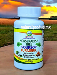 (2) Guanabana Soursop Moringa Curcuma Turmeric 180 Capsules by Plantimex