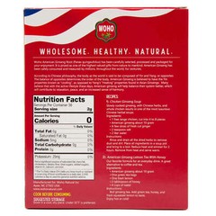 WOHO Woodsgrown American Ginseng Roots Short Medium 4oz Box