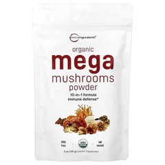 Organic Mega Mushrooms Powder, 5 oz (141 g)