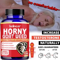 8-in-1 Powerful Capsules – Contains Horny Goat Weed, Maca, Ginseng