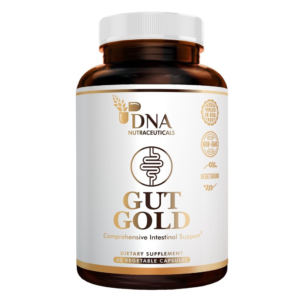 GUT GOLD 5-in-1 Digestive Enzymes, Probiotics, PreForPro™, Prebiotics, Postbi…