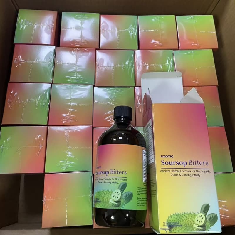 – Natural Herbal Herbs Soursop Bitters Liquid Extra Guanaba & Black Seed Bundle