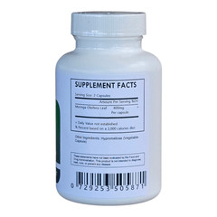 Moringa Oleifera Leaf Capsules – Organic (500mg Each)