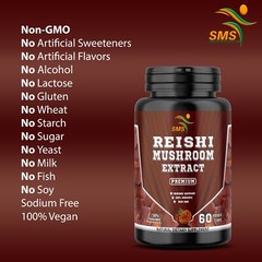 REISHI MUSHROOM STRONGEST ORGANIC CAPSULES LINGZHI LUCIDUM EXTRACT PILLS SPORES