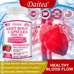 Beet Root Capsules Nitric Oxide for Heart Health, Improve Performance