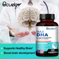 Max DHA Contains EPA ,Supports Healthy Brain,lmproving Memory 130/60/120Softgels