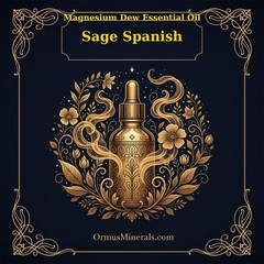 Ormus Magnesium Dew Essential Oil Sage Spanish 4oz