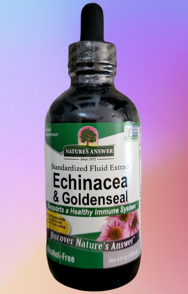 4 oz Nature’s Answer – Echinacea & Goldenseal – Supports Immune System 06/2029