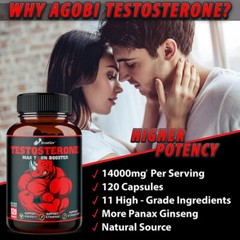 Panax Ginseng Testostero Booster, 120 Capsules-Testostero Booster, Muscle Health