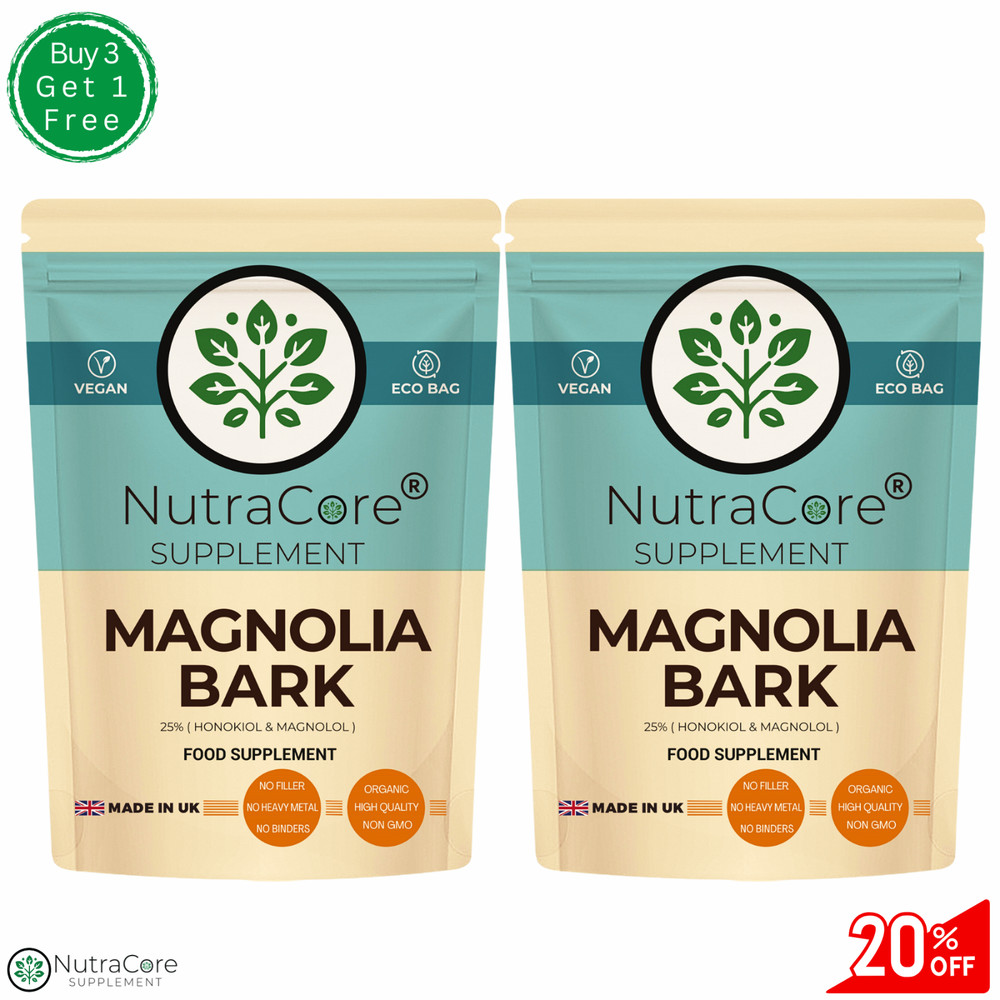 MAGNOLIA BARK Caps 6000mg-(25%Honokiol&Mangnol)-Digestion&Weight Control-180Caps