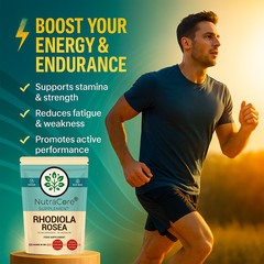 Rhodiola Rosea Capsule 6000mg-(1% Salidrosides , 5%Rosavin)-100% Natural &Vegan