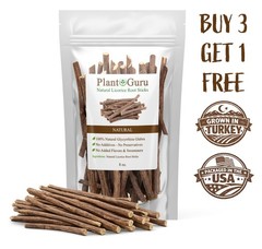 8 oz. Licorice Root Chew Sticks 100% Pure Natural Glycyrrhiza Glabra Turkish