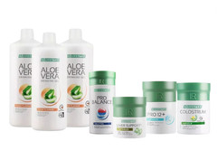 LR Lifetakt Aloe Vera Gel Peach Pro12 Liver Support Colostrum Pro Balance Set 7