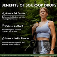 Nourishing 8 in 1 Graviola Soursop Liquid with Turmeric & Ashwagandha – 1 Fl Oz