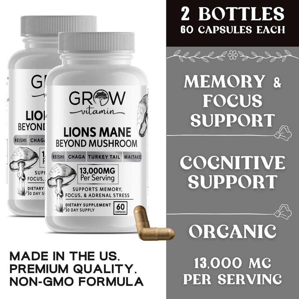 Dr. Emil Nutrition Elite Lion’s Mane Mushroom Plus Chaga, Reishi & Maitake 2PACK
