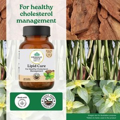Organic India Lipid Care 60 Veg Capsules Ayurvedic Herbal Wellness 3 Pack
