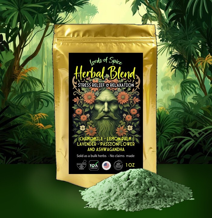 Stress Relief and Relaxation Blend – Calming Herbal Tea for Anxiety Sleep USA