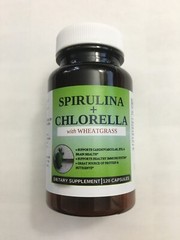 Spirulina + Chlorella + Wheatgrass 500mg – Vegan Capsules