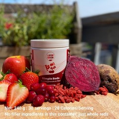 Organic Red Polyphenols Whole Fruit Powder | Real Red Fruits, No Fillers | 30 Se