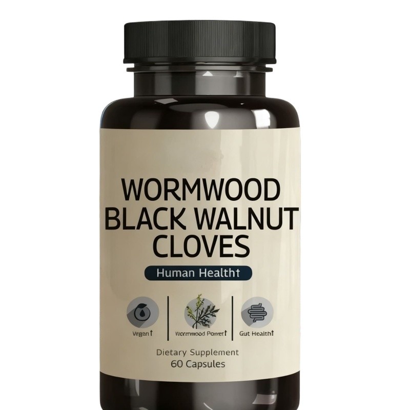 Constipation Detox Relief Black Walnut Wormwood Colon Cleanse Clove 60pcs