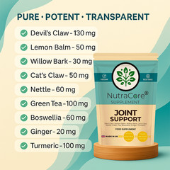 Joint Support Mix Capsule 6000mg-Devil Claw+Lemon Balm+While Willow-Joint Health