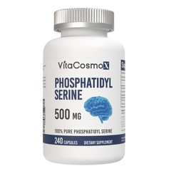 Phosphatidylserine, 500 mg, 240 Veggie Capsules, 120 Servings, Gluten Free, N…