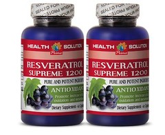 Resveratrol Pure – PREMIUM RESVERATROL 1200mg – Advanced Antioxidant 2 Bottles
