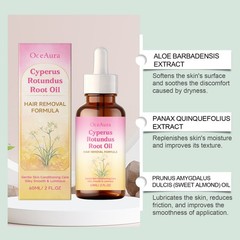 60ML Cyprus Oil for Hair Removal,Organic Cyperus Rotundus Oil for Reducing Body