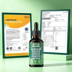 Soursop Bitters Liquid Drops 10 in 1 Sea Moss Moringa Black Seed Oil 2 Oz