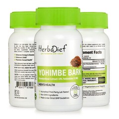 Yohiimbe Bark Extract Capsules Yohimbiine HCL 8% Fat Burner Loss Energy Booster