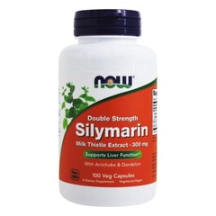 NOW Foods Silymarin Milk Thistle Extract w Artichoke+Dandelion,2X-300mg,100VCaps