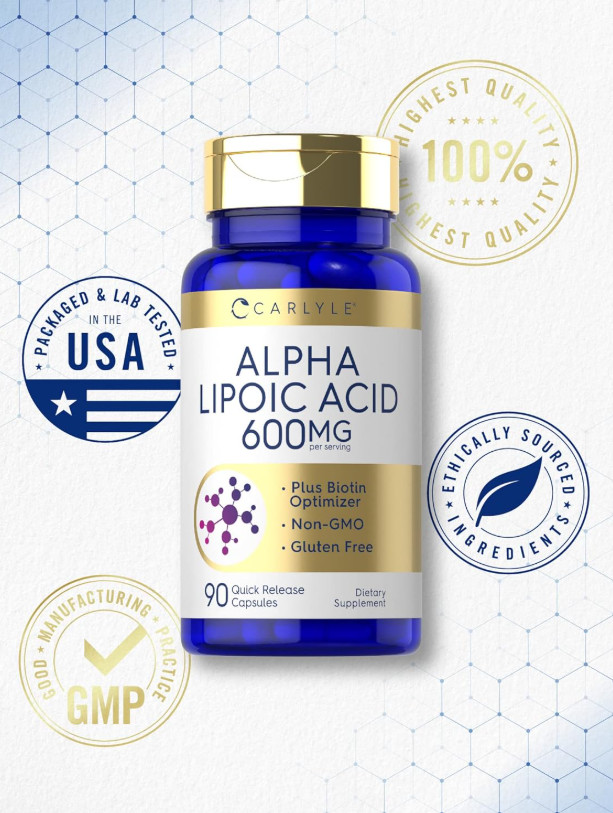 NEW Pastillas De Acido Alfa Lipoico Ayuda Con La Neuropatia Diabetica