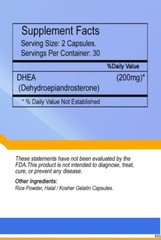 DHEA 200mg – 60 Capsules | Non-GMO High Potency