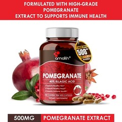 Pomegranate Extract Punica Granatum 500mg Capsules – 90 Pills – immunity