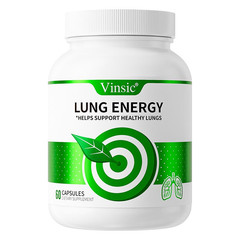 Vinsic Lung Energy Supplement for Lung Health & Respiratory Support, 60Ct