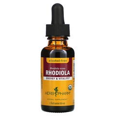 Herb Pharm Rhodiola Alcohol-Free 1 fl oz 30 ml Alcohol-Free, Gluten-Free