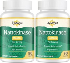 Nattokinase Supplement 10000FU – Organic Natto Enzyme 500mg for Circulatory We