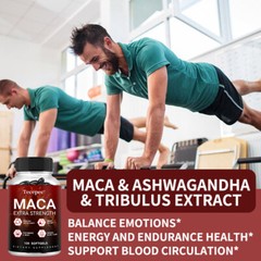 MACA extract – 120 Capsules – Extra Strong with 6000mg – Vegan & High Dosage