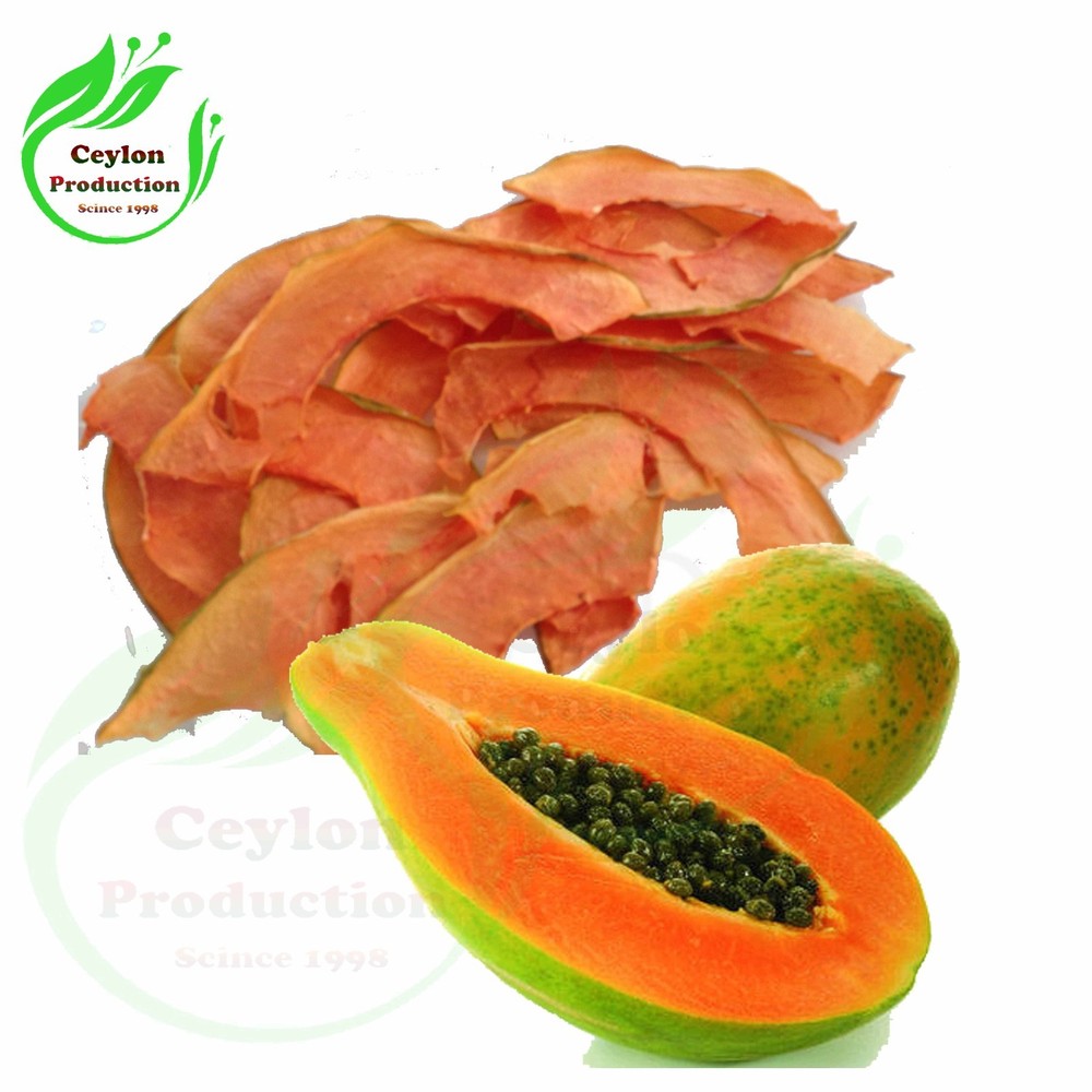 Papaya Fruit Slices 1-2cm Organic Dried Carica Papaya Healthy Snack