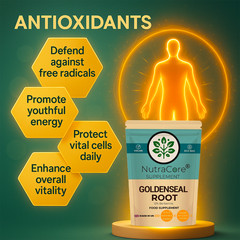Goldenseal Root Capsules, 6000mg (12% Berberine) Anti-inflammatory Health-90Caps