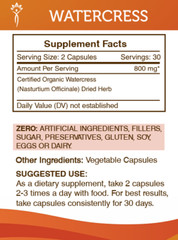 Secrets Of The Tribe Watercress Capsules, 400 mg