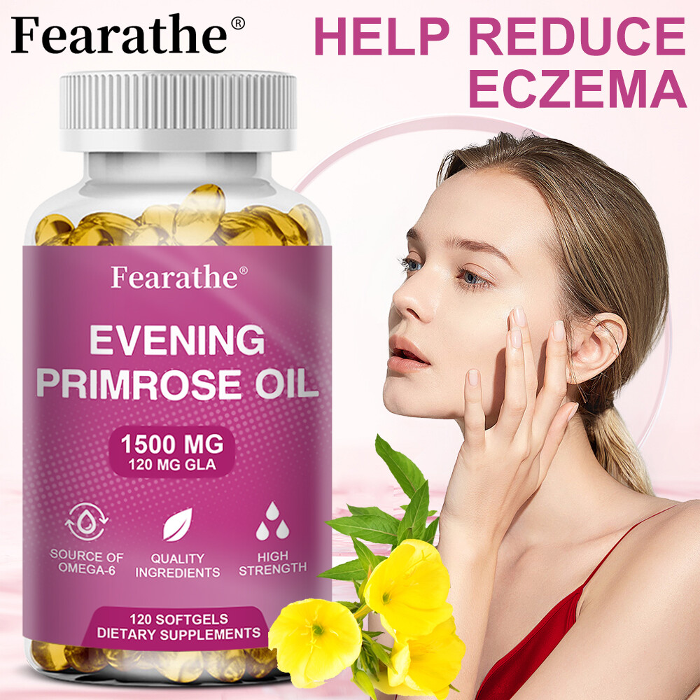 Evening Primrose Oil 1500 mg with GLA, Omega 6 – 30/60/120 Softgels