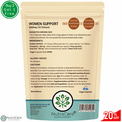 ” WOMEN SUPPORT COMPLEX ” Capsules 5000mg-(Chasteberry & Qong Quai)-90Capsules
